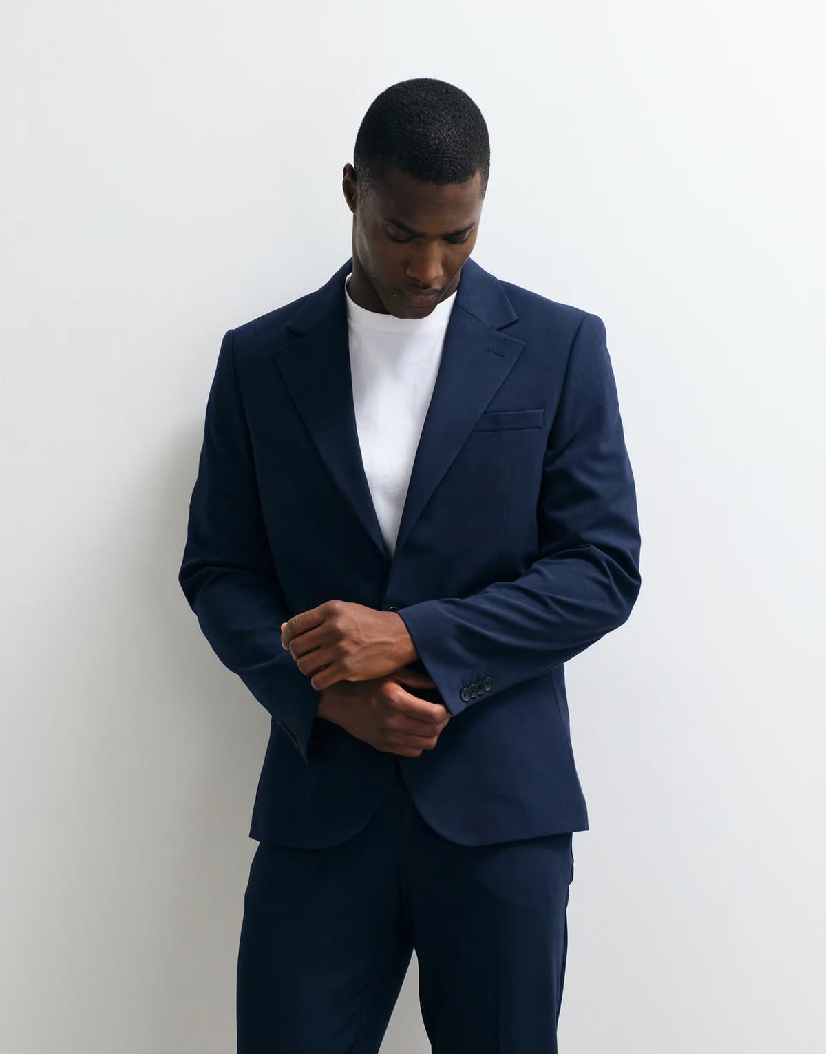 ASOS ASOS DESIGN flexMAX™ skinny suit jacket in navy - 1