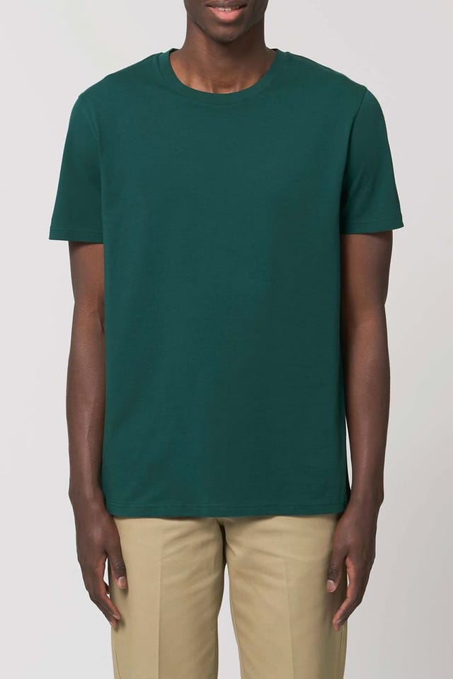 British Boxers British Boxers Men's "Glazed Green" Cotton T-Shirt in Dark Green - 2
