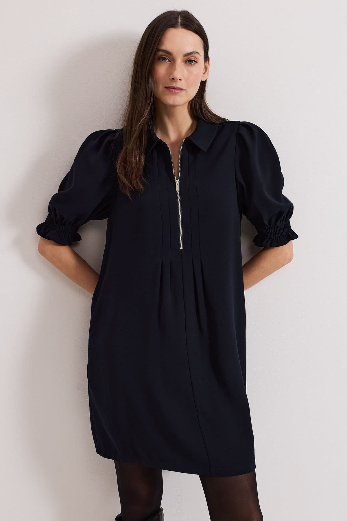 Phase Eight Phase Eight Women's Candice Zip Dress in Dark Navy