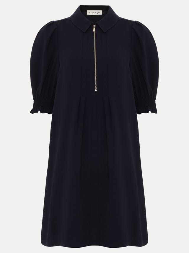 Phase Eight Phase Eight Women's Candice Zip Dress in Dark Navy - 2