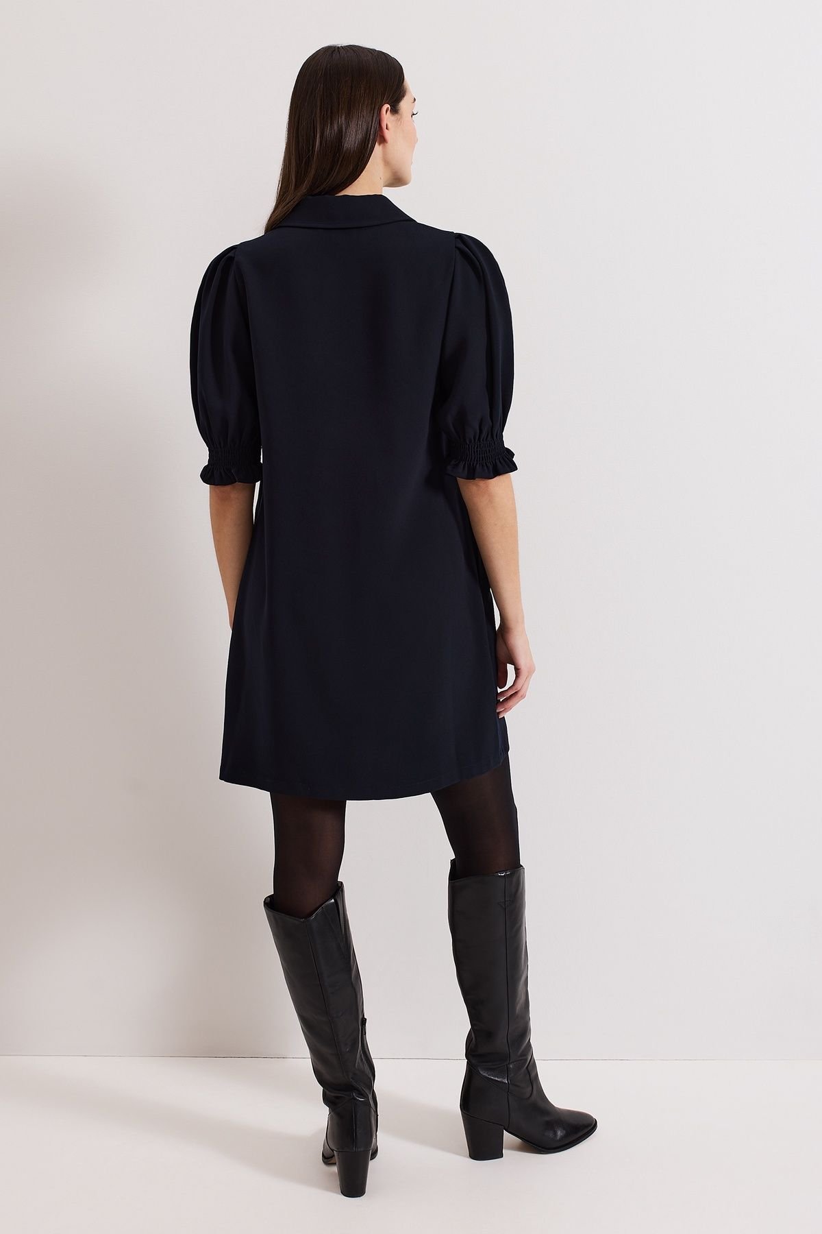 Phase Eight Phase Eight Women's Candice Zip Dress in Dark Navy - 4