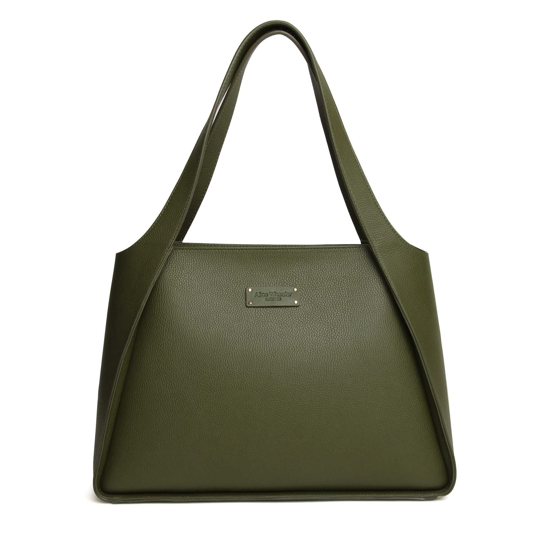 ALICE WHEELER LONDON ALICE WHEELER LONDON Women's Kensington Tote Bag in Olive