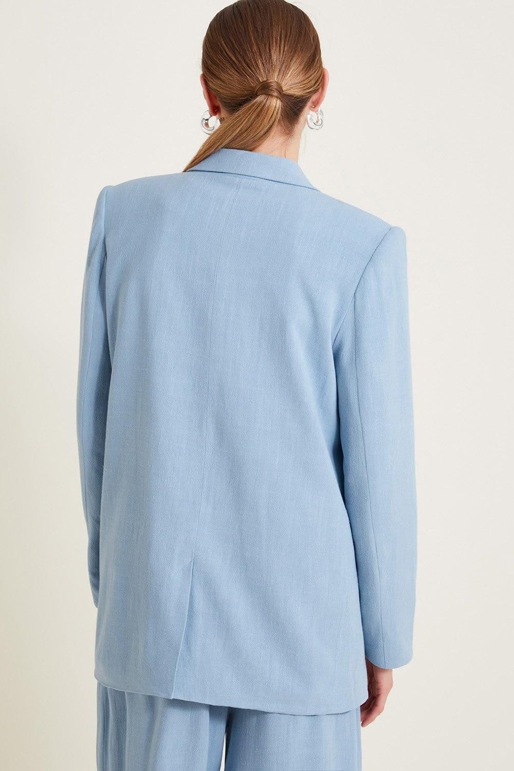Monsoon Monsoon Women's Sabrina Single-Breasted Blazer in Blue - 4