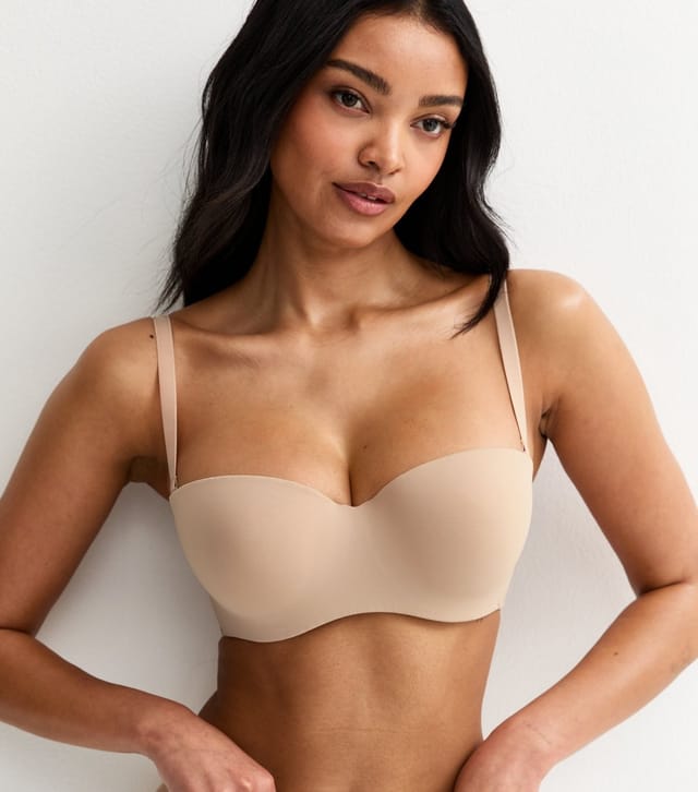New Look Women's Tan DD+ Microfibre Multiway Strapless Bra New Look - 3