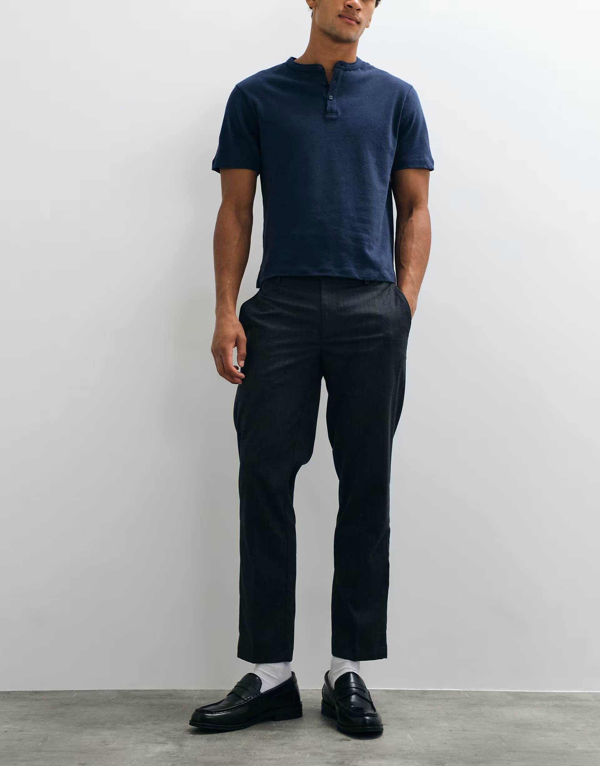 ASOS Mango Bologna tailored trouser in grey