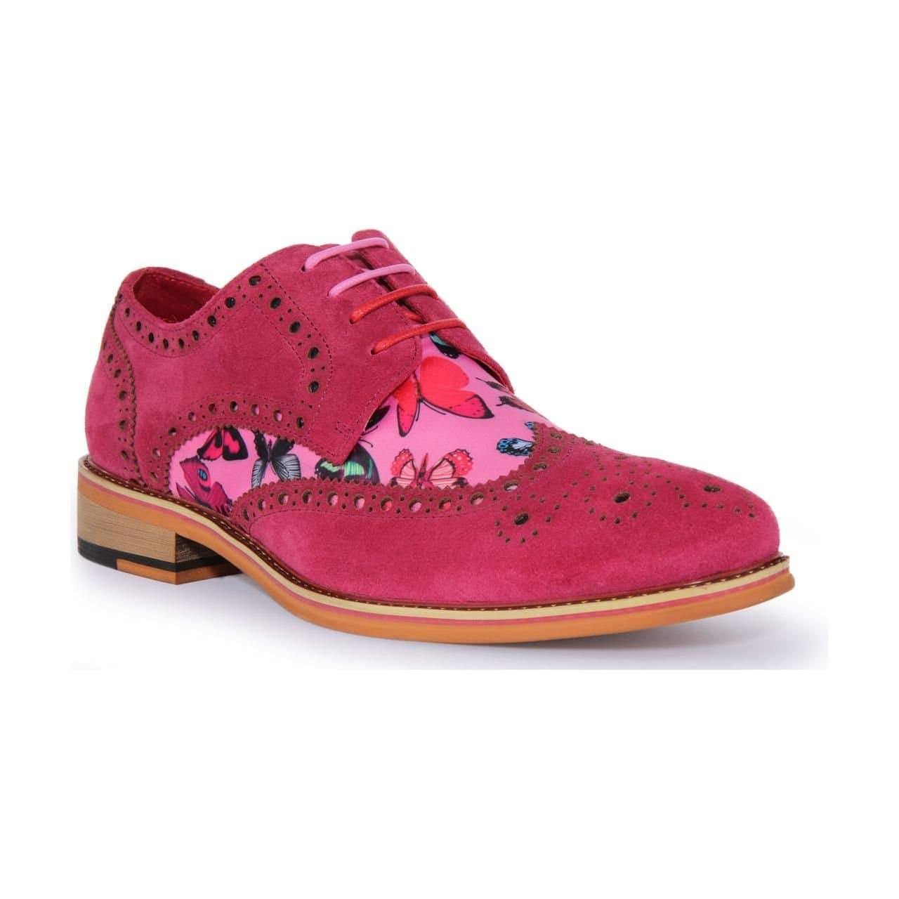 JUSTINREESS ENGLAND JUSTINREESS ENGLAND Men's 'Julio' Suede Leather Shoes in Pink