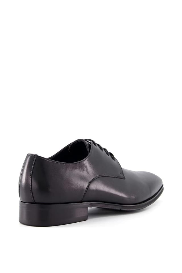 Dune London Dune London Men's Wide Fit 'Satchel' Leather Derbies in Black - 3