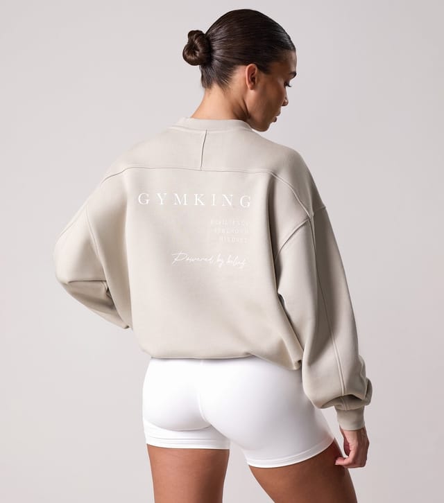 Gym King Women's Stone Define Crew Neck Sweatshirt Gym King New Look - 3