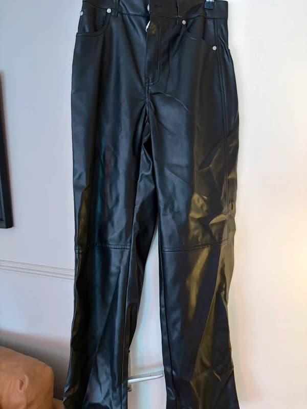 Bershka Bershka Faux Leather trousers