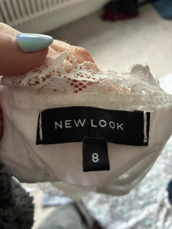 New Look New Look White Lace Crop Top