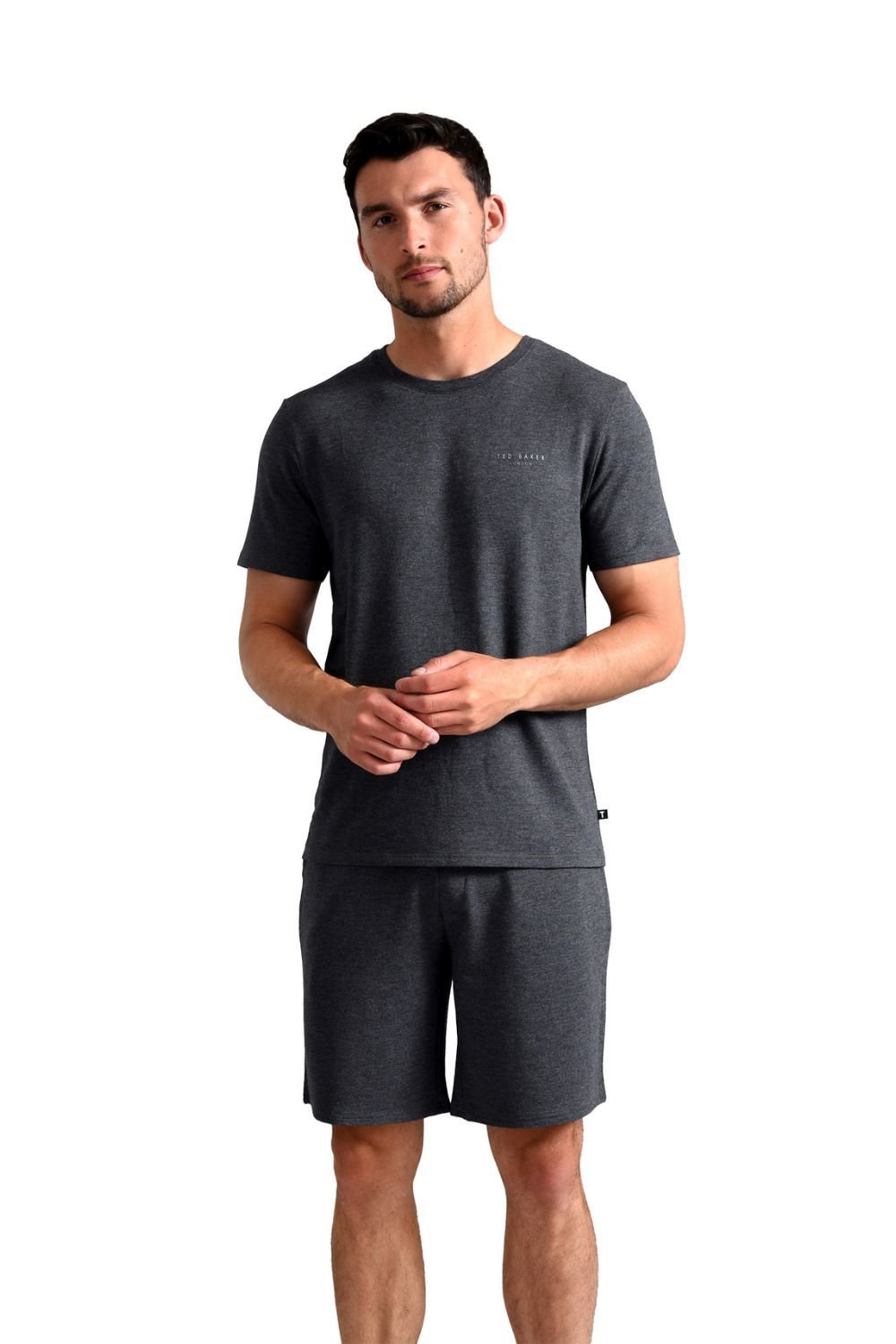 Ted Baker Ted Baker Men's Luxury Pyjama Shorts Loungewear Bottoms in Grey - 1