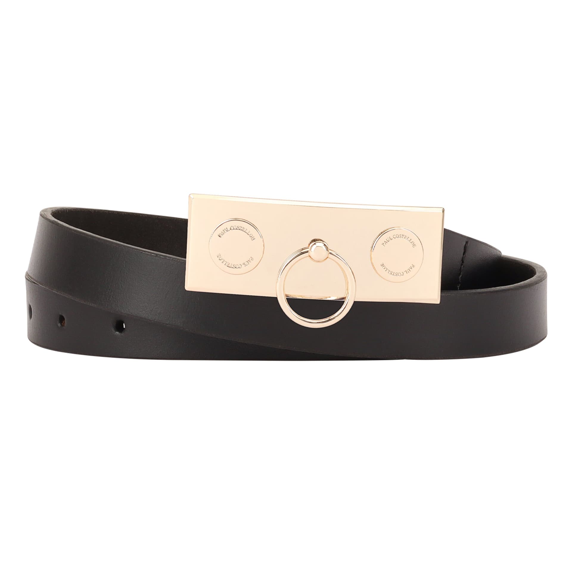 Paul Costelloe Paul Costelloe Women's Wanda Leather Belt in Black
