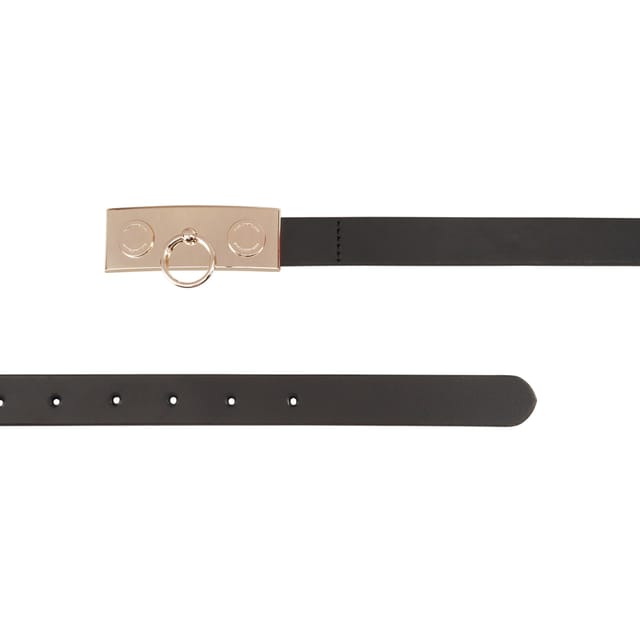 Paul Costelloe Paul Costelloe Women's Wanda Leather Belt in Black - 3