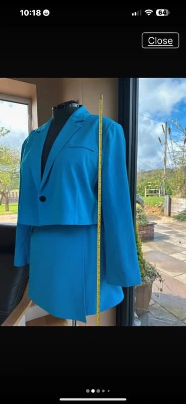 ASOS Design Blue skirt blazer set