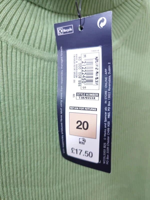 Marks & Spencer size 20 pistachio jumper by M&S