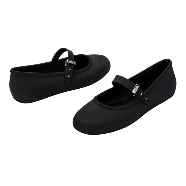 Melissa Shoes Melissa Shoes Women's Soft Ballerina Jelly Ballet Shoes in Black - 3