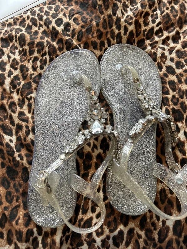 New Look new look embellished jelly shoes