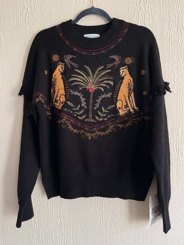 Never Fully Dressed Never fully dressed Black Running wilder Copenhagen jumper BNWT size L - 1