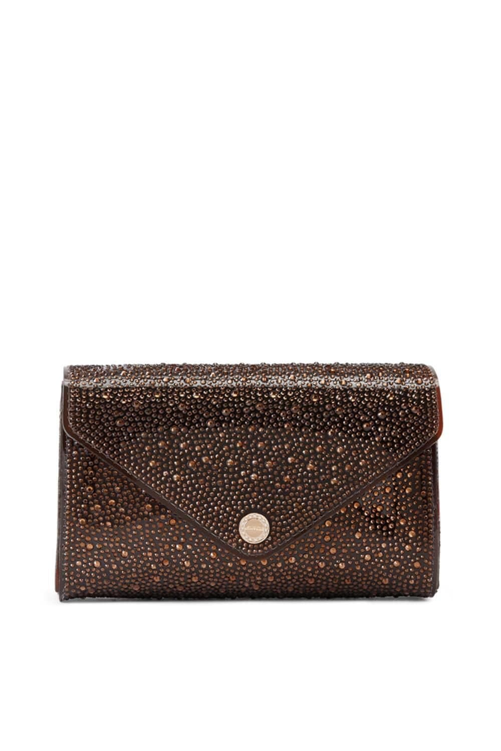 Carvela Carvela Women's 'Positano Vinyl Clutch' Bag in Brown
