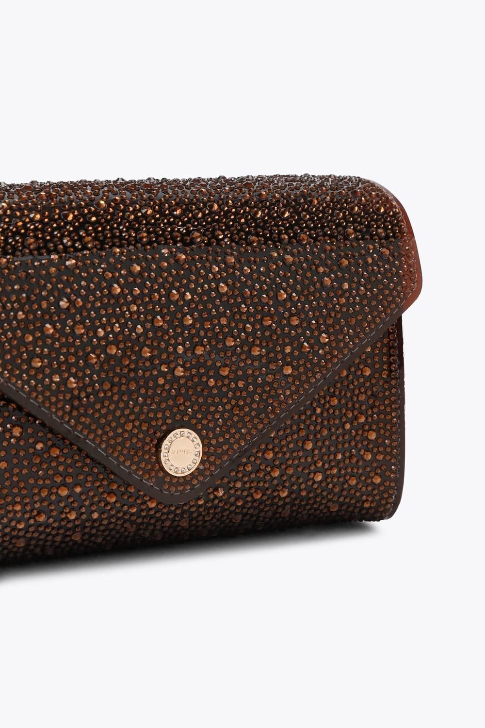Carvela Carvela Women's 'Positano Vinyl Clutch' Bag in Brown - 4