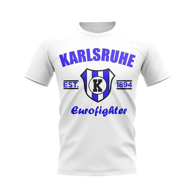 Karlsruher SC Karlsruher SC Men's Personalised Karlsruhe Established Football T-Shirt White - 2