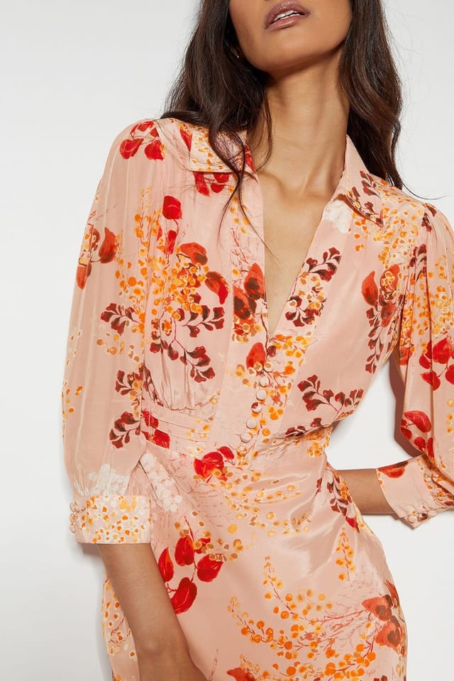 Monsoon Monsoon Women's Elise Shirt Dress Pink - 2