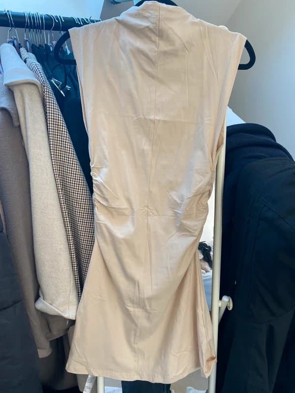ASOS BNWT nude fit n flare mini dress UK8