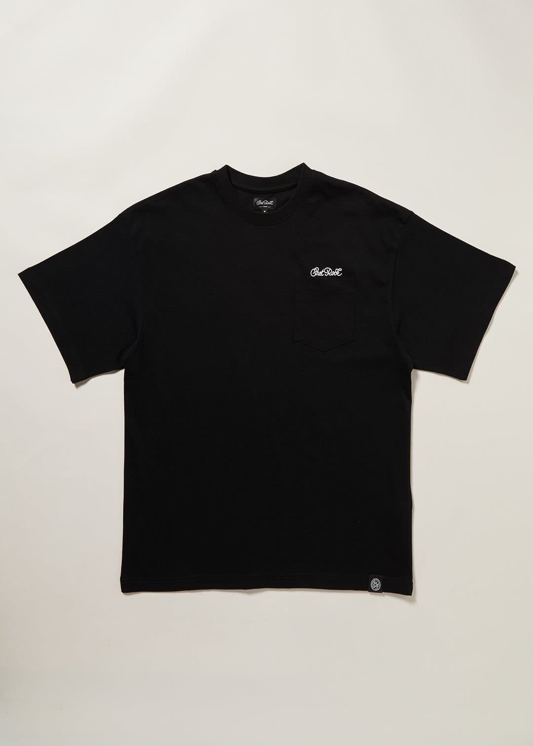 Chet Rock Chet Rock Paulo T Men's Oversized Graphic T-Shirt with Chest Pocket Detail in Black