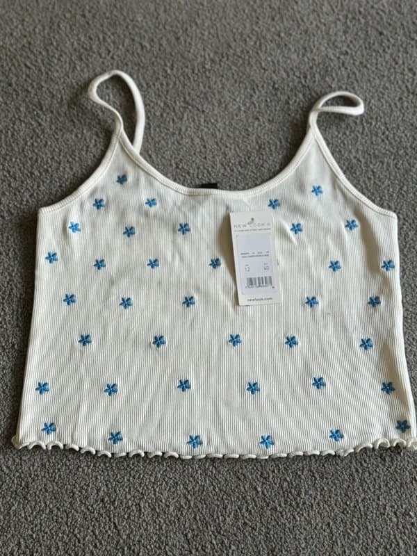 New Look New look embroidered cami top size 12