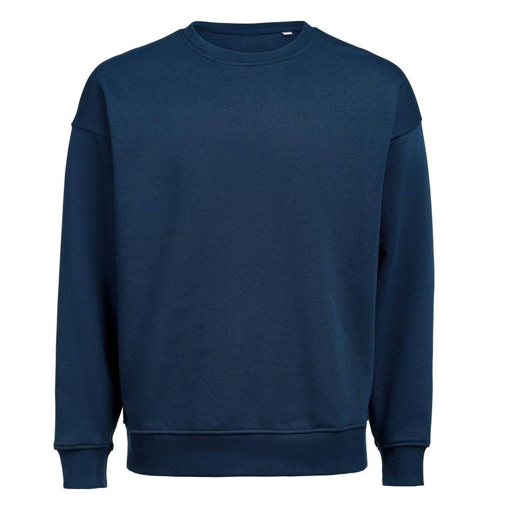 Untagged Movement Untagged Movement Men's Crew Neck Loose Fit Sweatshirt in Navy - 4