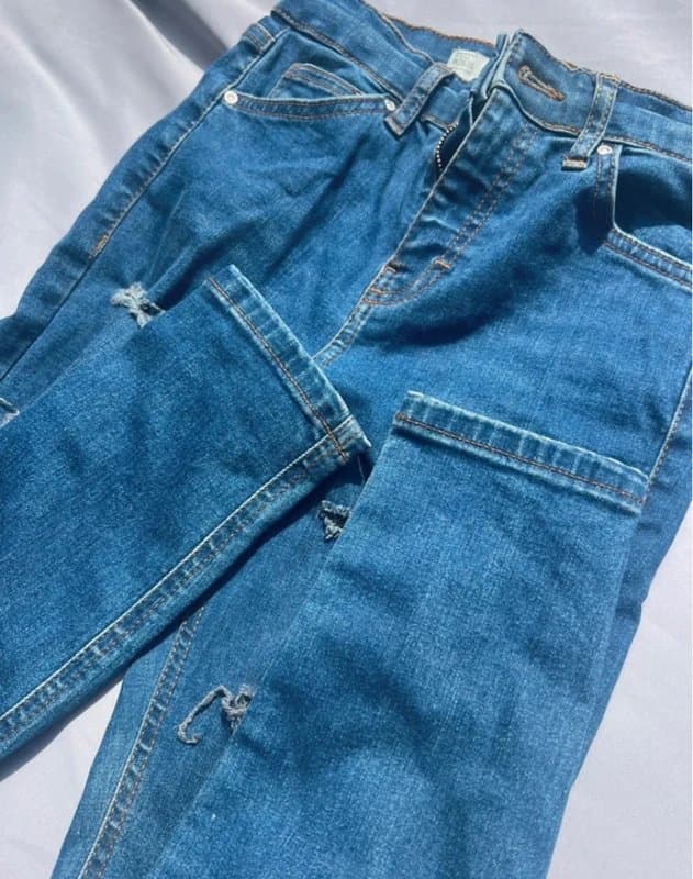 Topshop Blue topshop skinny jeans