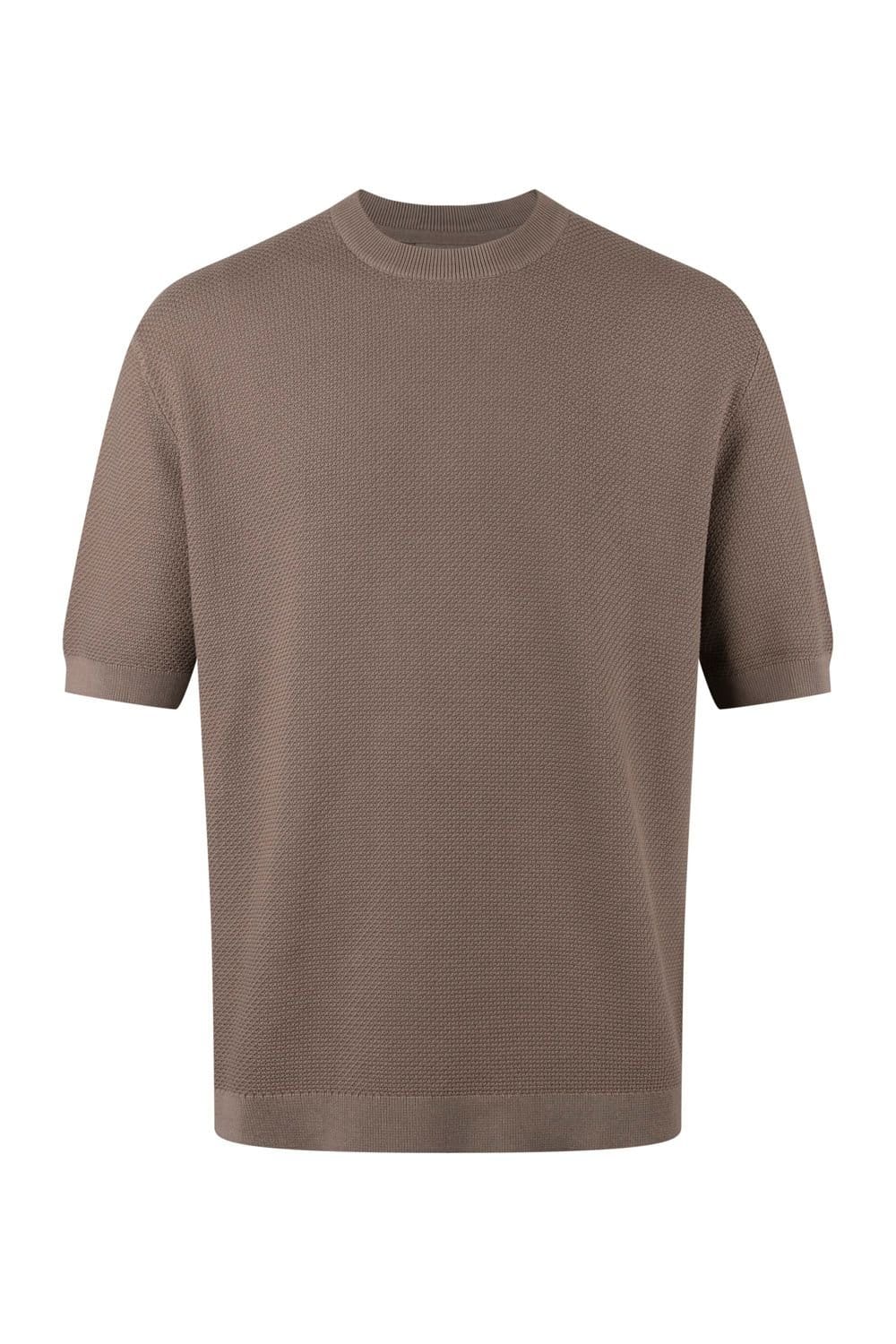 Luke 1977 Luke 1977 Men's Ford Relax Fit Knitted T-shirt in Light Brown - 4