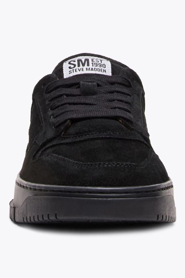 Steve Madden STEVE MADDEN Men's 'Cliff Black' Suede Trainers in Black - 3