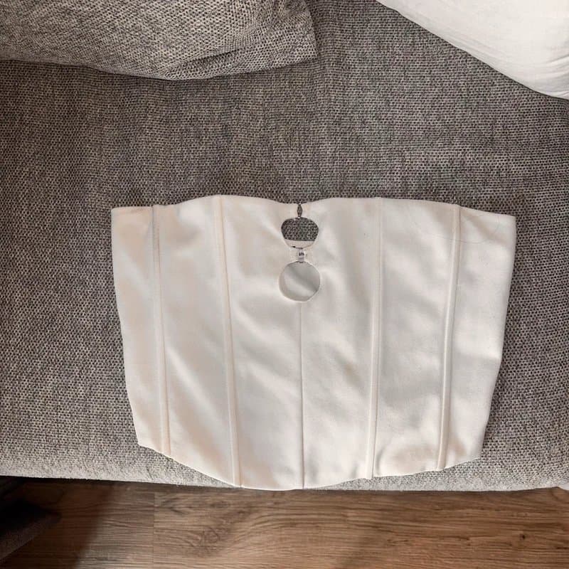 Bershka white bershka corset