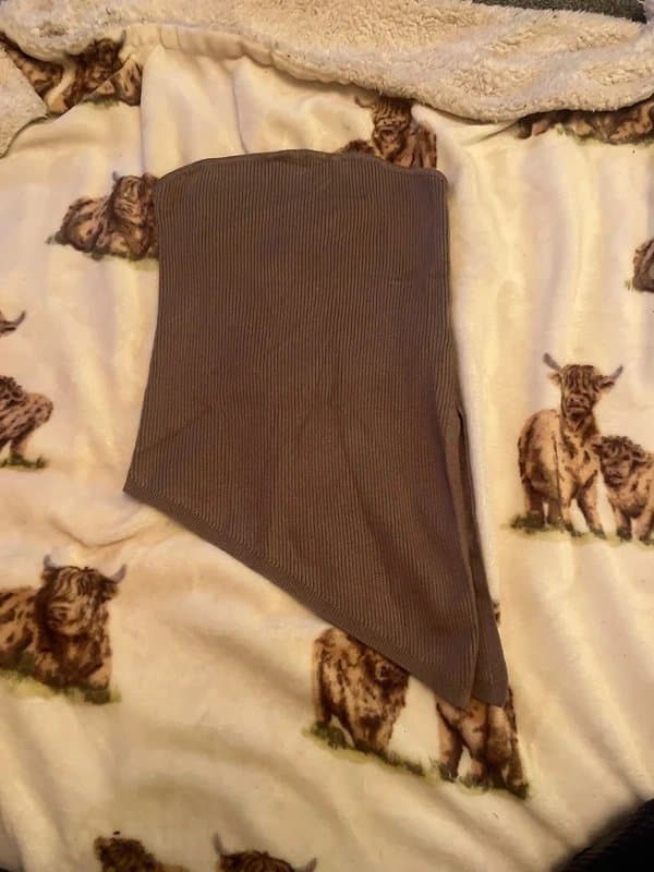 Stradivarius Brown knit top