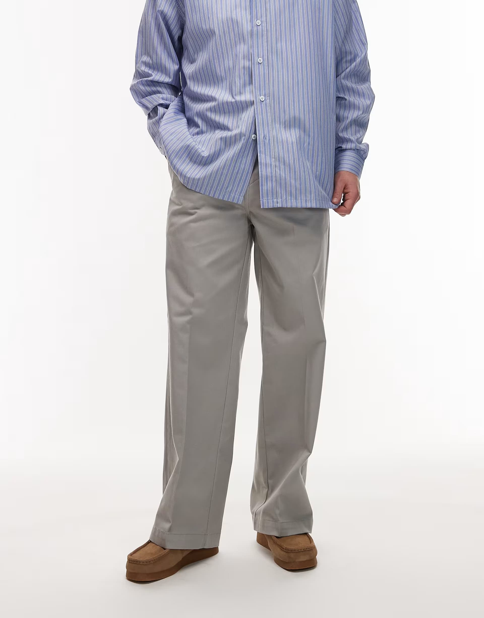 ASOS Dickies Baggy Fit Work Trousers in Grey