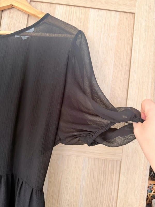 Never Fully Dressed Never Fully Dressed Black Sheer Top dress. | UK22