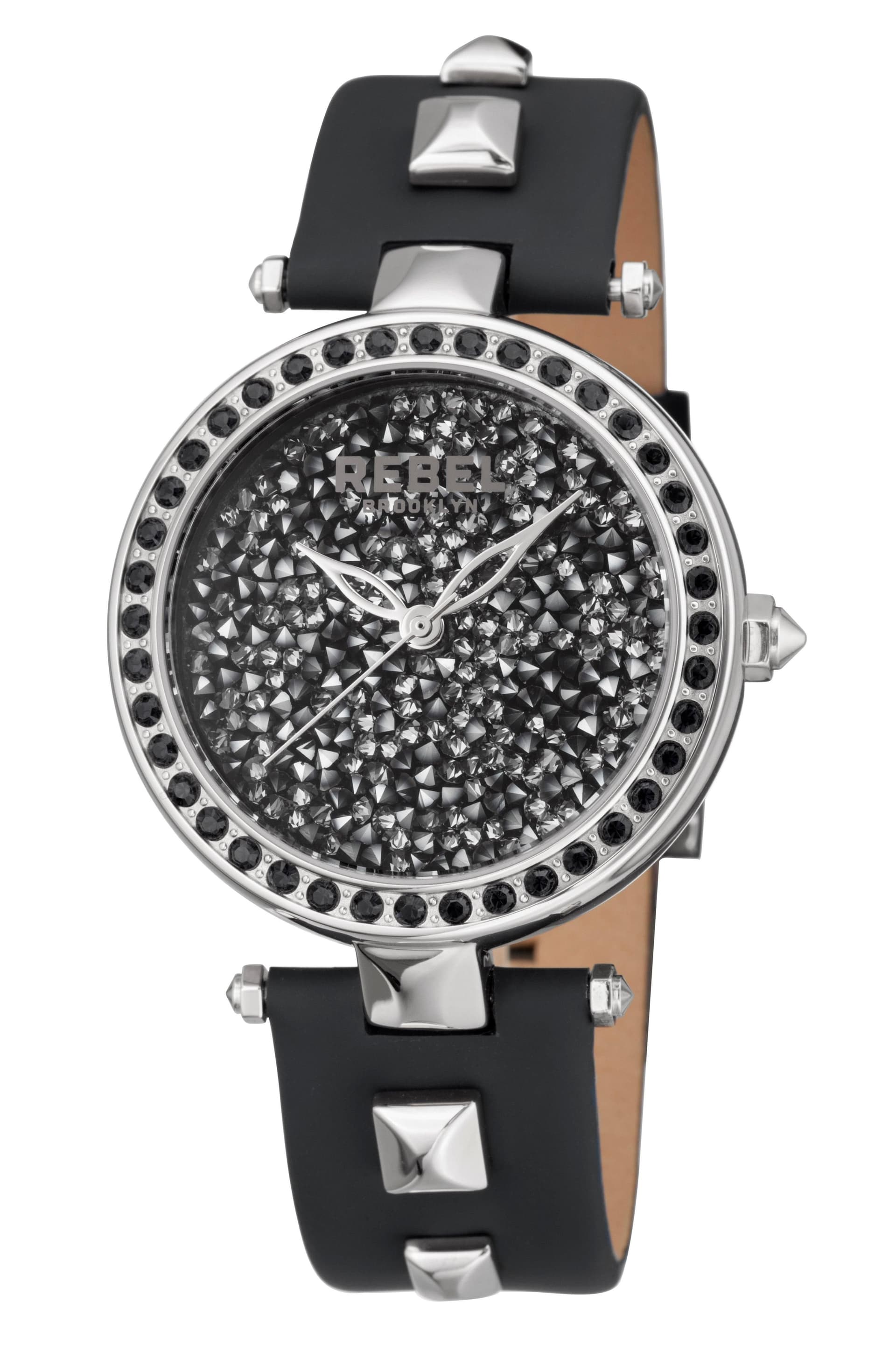 Rebel Rebel Women's Rockaway Parkway Black Dial Leather Watch