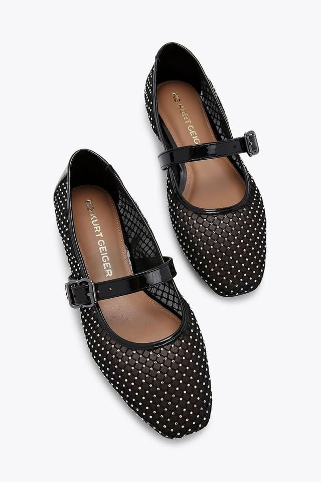 KG Kurt Geiger KG Kurt Geiger Women's 'Nina Mesh' Flats in Black - 2