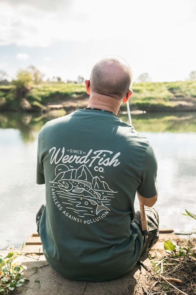 Weird Fish Weird Fish Men's Angling Angling Trust Graphic T-Shirt in Bottle Green - 3