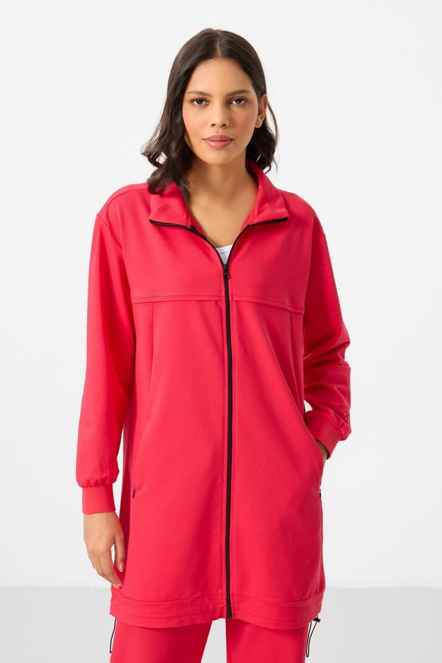 Tommy Life Tommy Life Women's Fleece Tracksuit Set in Bright Pink - 2