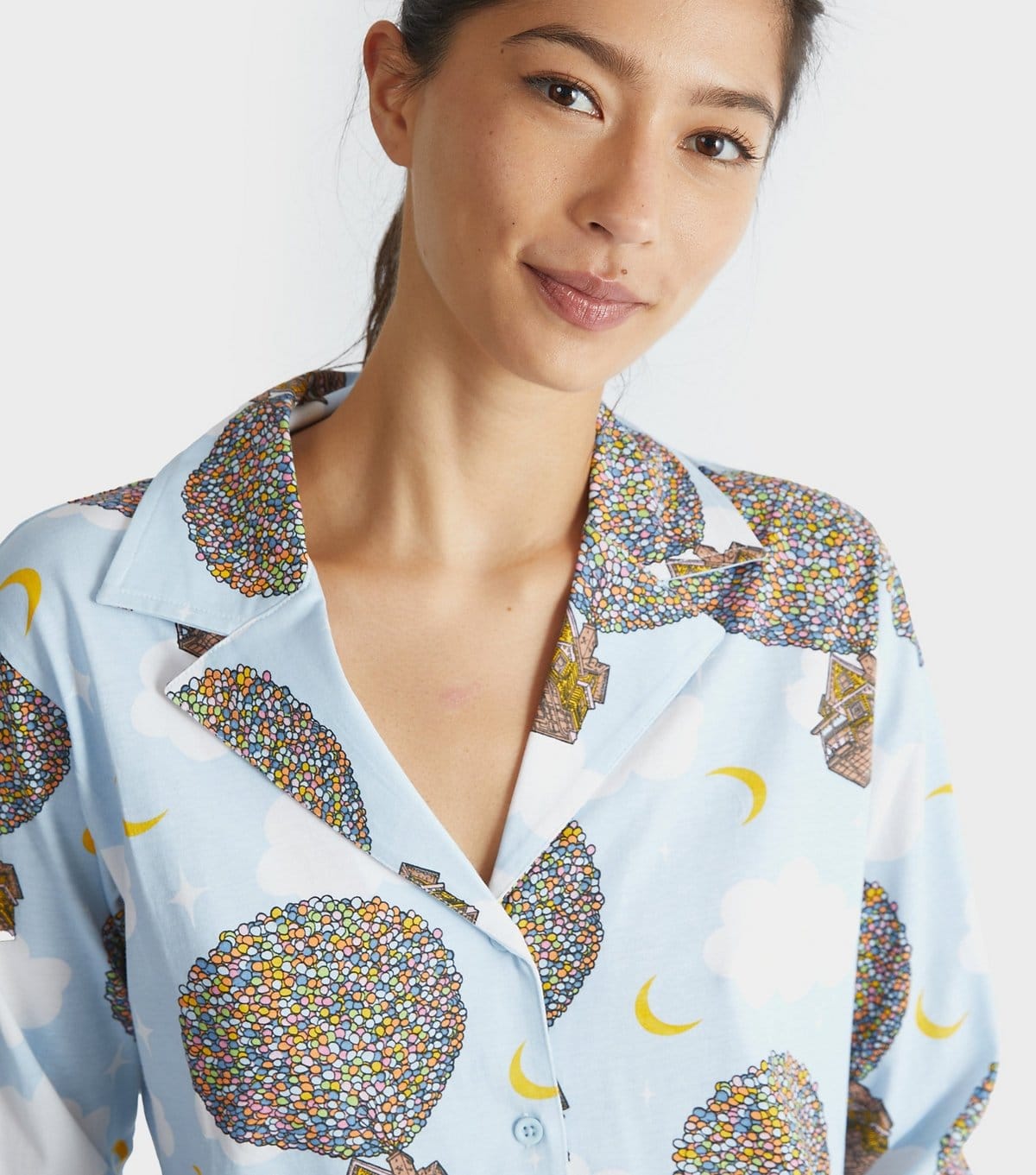 Skinnydip Women's Light Blue Disney Up Print Pyjama Set Skinnydip New Look - 4