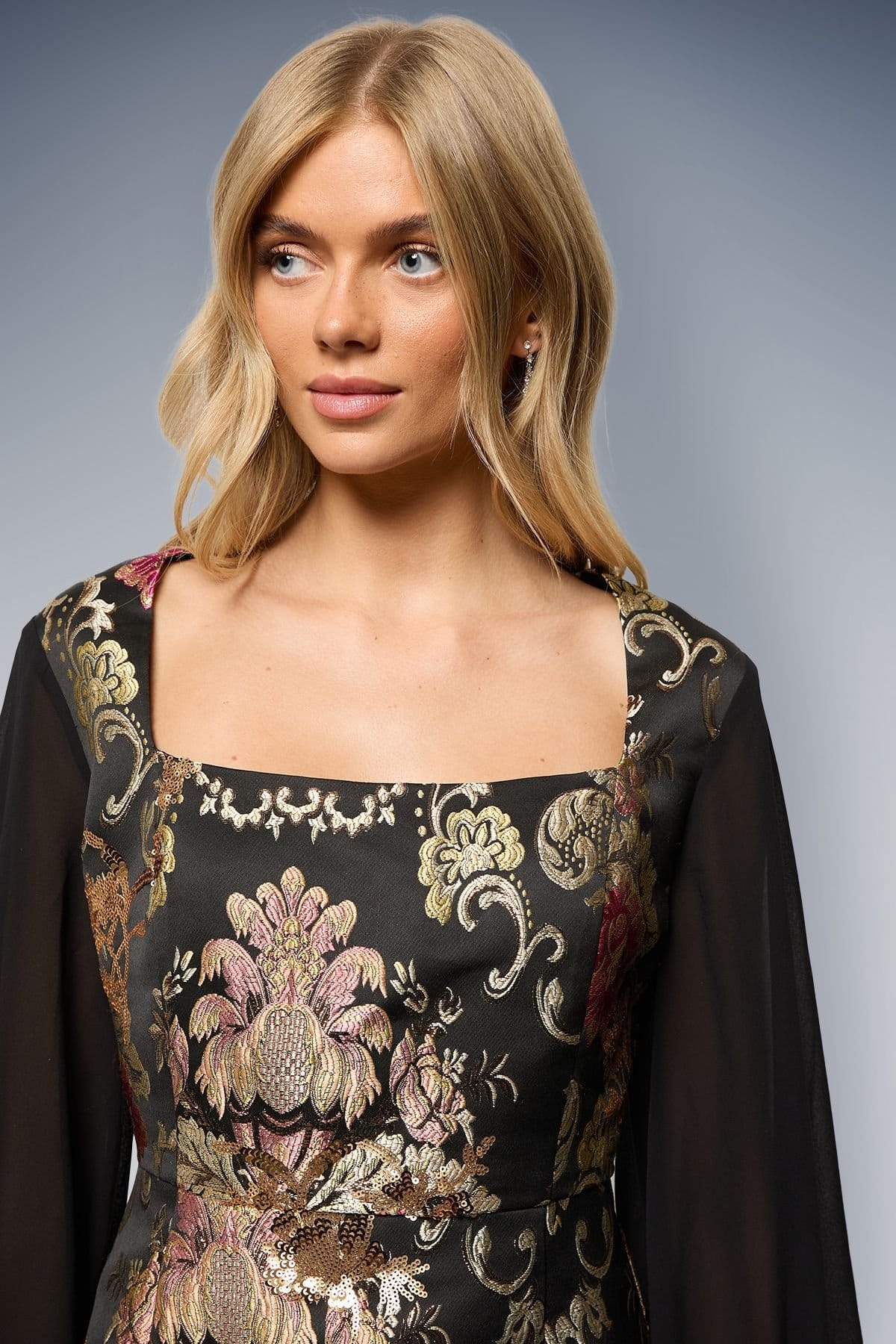 Oasis Oasis Women's Blouson Sleeve A-Line Mini Dress - 4