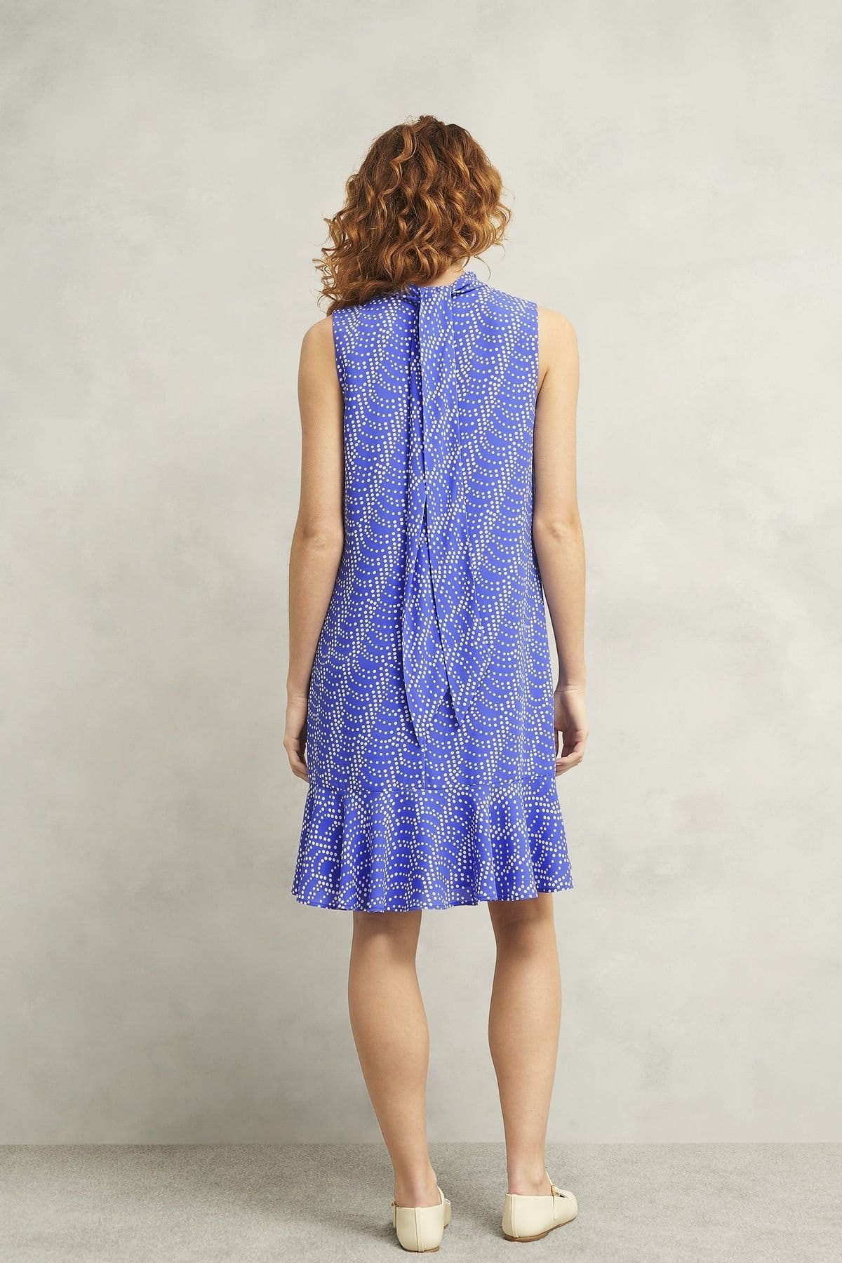 Hobbs London Hobbs London Women's Ellis Spot Mini Dress in Cobalt - 4