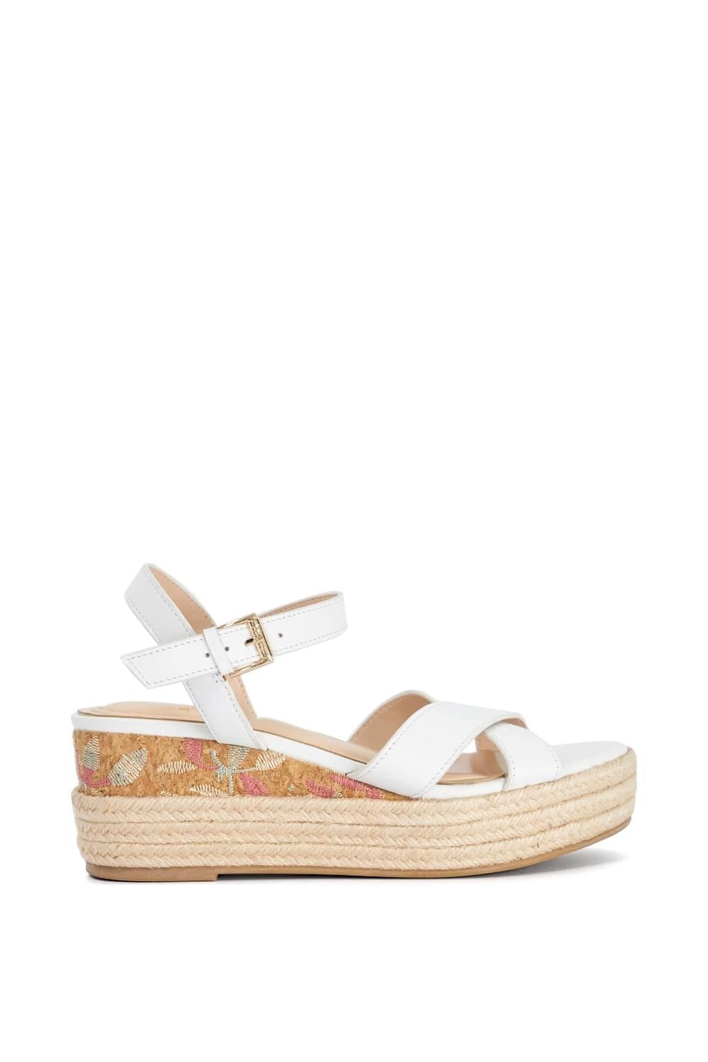 Dune London Dune London Women's 'Kalmias' Leather Wedges in White