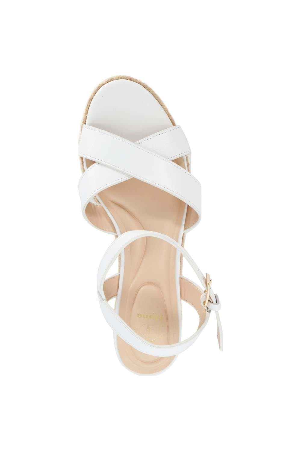 Dune London Dune London Women's 'Kalmias' Leather Wedges in White - 4