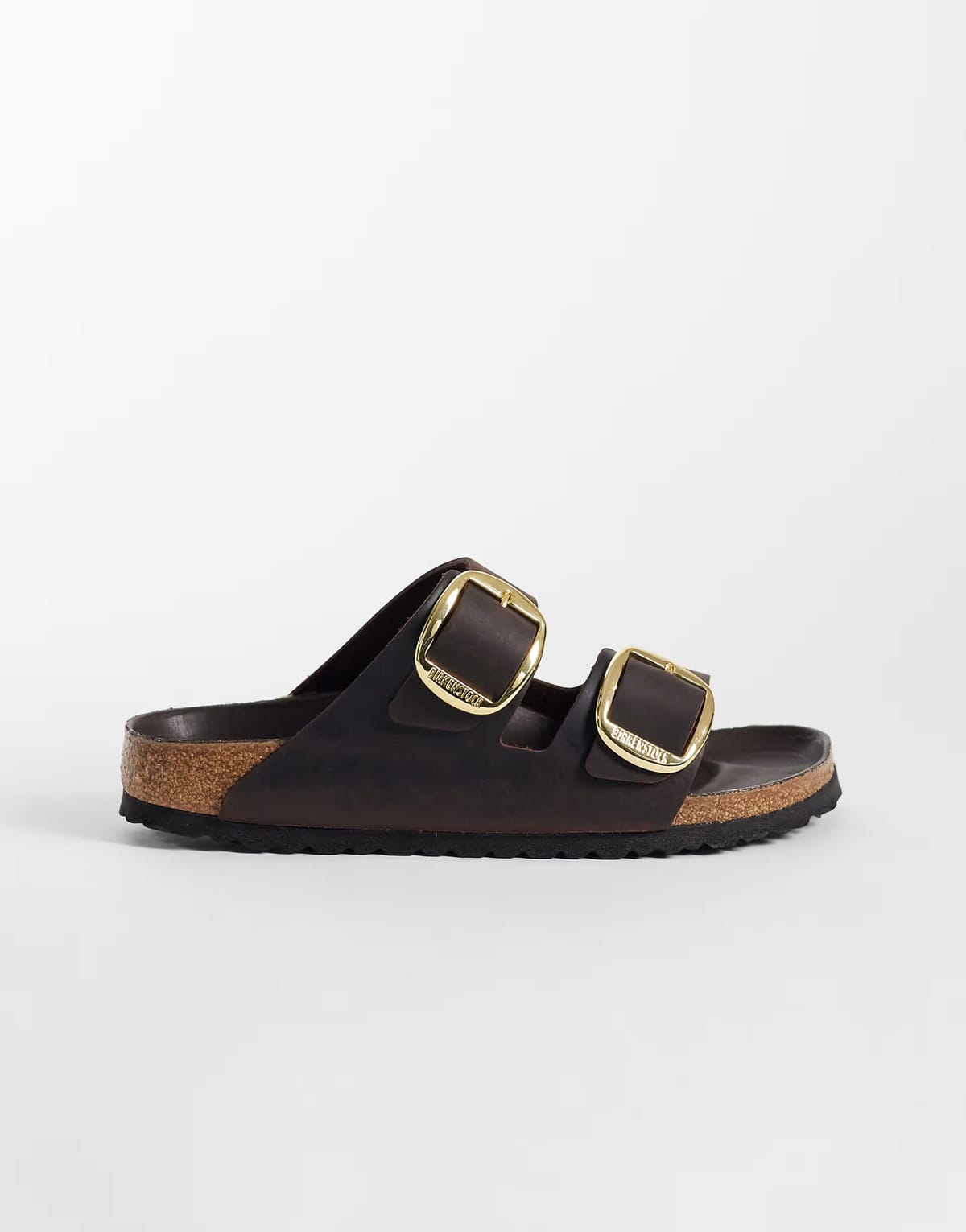 ASOS Birkenstock Arizona Big Buckle leather sandals in habana brown - 1
