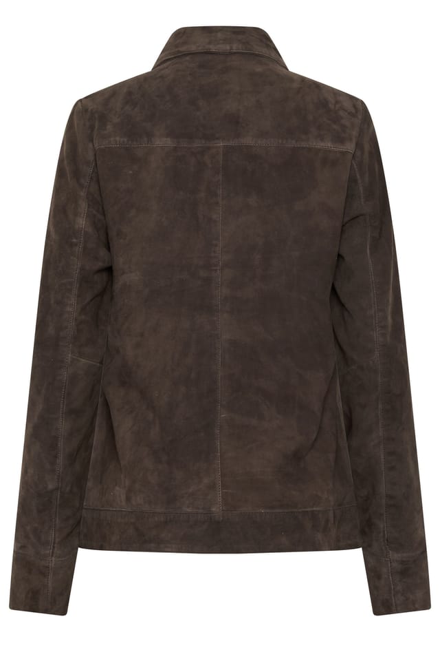 Long Tall Sally Long Tall Sally Women's Tall Suede Jacket in Brown - 3