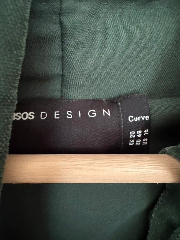 ASOS Design ASOS Design Curve Velvet Embellished Dress