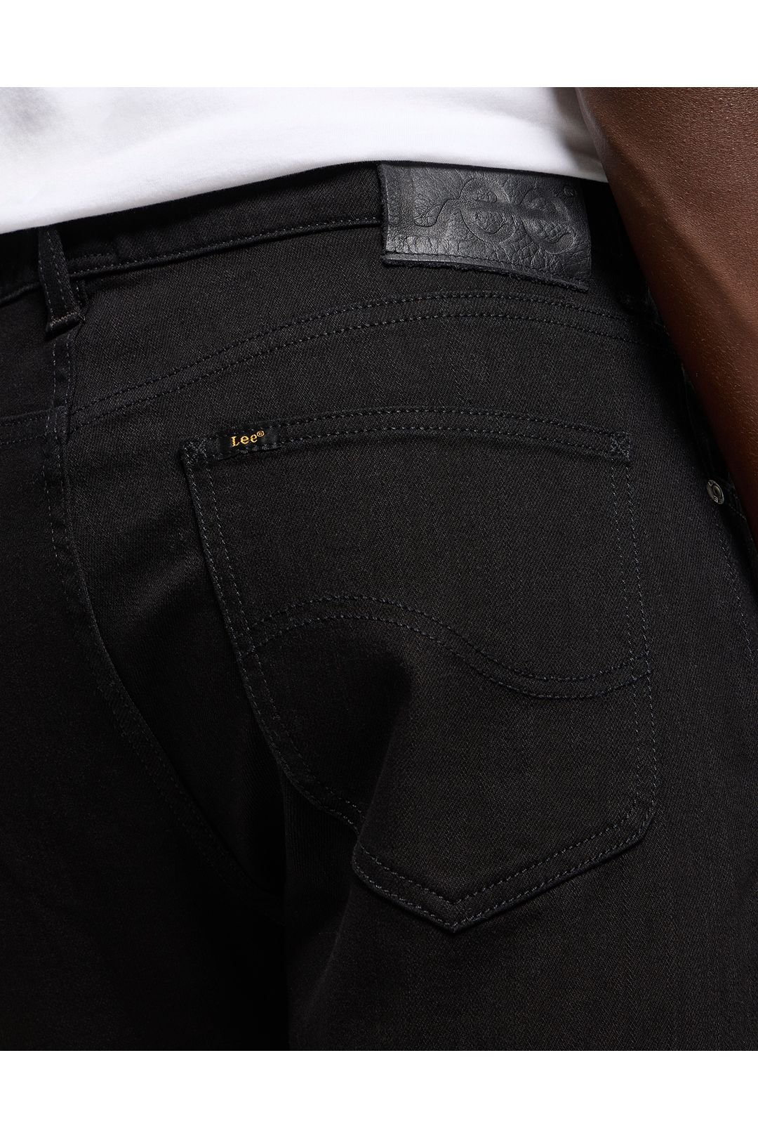 Lee Lee Men's West Relaxed Fit Jeans Clean Black - 4